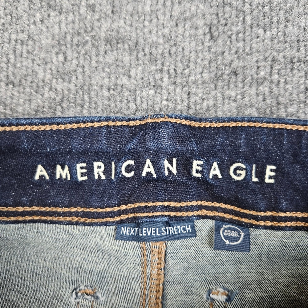 American Eagle Kick Boot Jeans Women's 2 LONG Mid Rise Next Level Stretch Denim - Picture 9 of 11